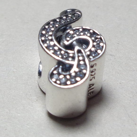 Pandora TREBLE CLEF MUSIC 791381CZ Silver Cubic Zirconia Crystals New Charm - Picture 11 of 14